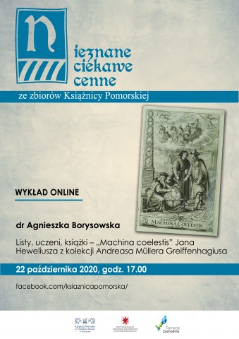 Wykład: A. Borysowska: Listy, uczeni, książki – „Machina coelestis” Jana Heweliusza